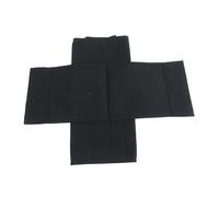 Kit de housses de siège de directeur lavables, toile de polyester de rechange pour chaises d'extérieur à tige ronde, design rayé classique, 53 x 20 cm (noir)