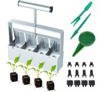 Kit de jardinage artisanal de 8 pièces comprenant des graines et un mini-distributeur d'engrais (5 cm)