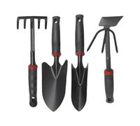 Kit de Jardinage,Pelle Râteau Robustes pour Travaux Intensifs | Accessoires de Jardin en Acier Inoxydable Antirouille, Matériel Ergonomique Anti-Dérapant pour Désherbage et