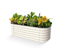 Kit de jardinière surélevée rectangulaire en acier galvanisé, résistant aux intempéries et à la rouille, pour potager et terrasse, construction en métal, 150 x 60 x 43 cm