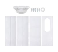 Kit de Joint D’étanchéité pour Fenêtre de Climatiseur Portable | Panneaux Latéraux Modulaires en PVC Blanc, pour Fenêtres Coulissantes Guillotine, Usage Saisonnier