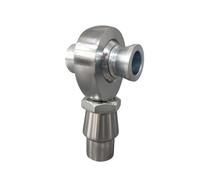 Kit de joint d'extrémité tige taille métrique M20, embout + bonde soudable + écrou blocage + entretoise désalignement, convient à tous Rotule de barre de connexion(M20 Left Thread)