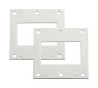Kit de joint en fibre de céramique pour échangeurs de chaleur Haas Sohn, lot de 2 joints d'ouverture de nettoyage compatibles avec les modèles 4.17, 5.17, 4.19, 5.19 - Blanc