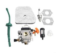 Kit de joints de carburateur, carburateur avec filtre à air pour tondeuse à gazon FS90 FS110 HT101 FS130 FS110R KM110R KM130 HL100 HT100 Kit de remplacement avec ampoule d'amorçage Filtre à air Filtre