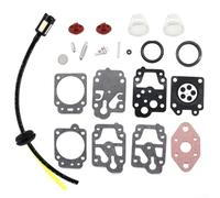 Kit de joints de diaphragme de carburateur pour ALKO BC410 BC4535 BC4125 - Avec kit de clapet anti-retour d'amorçage et tuyau de filtre, pièces de rechange d'entretien d'outils électriques de jardin