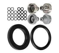 Kit de joints de rechange Mix, 24 pièces, pour pièces de système de jardin G 3/4" pouces, compatible avec les raccords de robinet Gardena 26,5 mm, 15280, 18201, 18241, 2801, 938, silicone