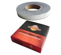 Kit de joints de remplacement - Ensemble de joints pour couvercle - Joint d'étanchéité pour barbecue en céramique - Adhésif haute température - Rouleau de 4,5 mètres - Gris