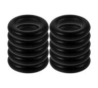 Kit de Joints de Tige de Soupape en Caoutchouc 10 Pièces Noir | Étanchéité Fiable, Résistance à L’usure, Limite les Fuites, Pièces de Rechange pour Systèmes Hydrauliques et Vannes de Retour