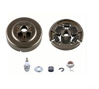 Kit de joints d'embrayage E-Clip pour tronçonneuse MS170 MS180 - Pièces de rechange pour joint de disque passif, tambour d'embrayage, pignon, argent (C)