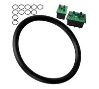 Kit de joints toriques de rechange, 12 pièces, pour douille de raccordement de la boîte à vanne, compatible avec la boîte à vanne Gardena V1 à V3, 1254-20, 1255-20, en silicone, Ø 28,7 x 2,65 mm
