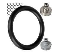 Kit de joints toriques de rechange, 12 pièces, pour systèmes d'emboîtement de jardin G 3/4" pouces, compatible avec les raccords de robinet Gardena 26,5 mm, 18201, 18241, 938, 15280, silicone, Ø 22