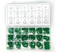 Kit de joints toriques pour climatisation automobile - Jeu de joints - Caoutchouc - Pour tuyaux de climatisation - CVC - R134a - Vert, standard