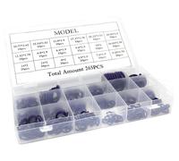 Kit de joints toriques pour climatiseurs - Joints pour climatisation automobile - 18 types - Caoutchouc - R134a - Couleur violette