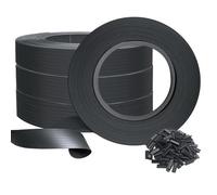 Kit de lamelles Occultantes PVC 300m x 4.7cm 600 Clips Brise Vue de Qualité Bandes de Protection Panneau Grillagé Clôtures Rigides