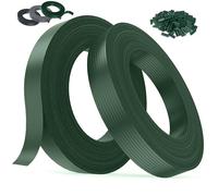 Kit de Lamelles Occultantes PVC 4,7cmx150m - Bande Brise Vue Jardin Souple et Résistante avec 300 Clips - Installation Horizontale ou Verticale pour Panneau Grillagé et Clôture Rigide (Vert -RAL6005)