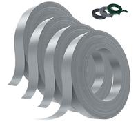 Kit de Lamelles Occultantes PVC 4,7cmx300m Bande Brise Vue Jardin Souple et Résistante avec 600 Clips Installation Horizontale ou Verticale pour Panneau Grillagé et Clôture Rigide (Gris-RAL7040)