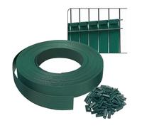 Kit de lamelles Occultantes PVC 75m x 4.7cm 150 Clips Brise Vue de Qualité Bandes Protection pour Panneau Grillagé Clôtures Rigides