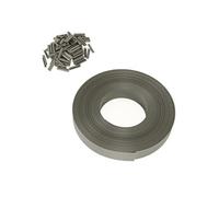 Kit de lamelles occultantes PVC gris clair L.60 M pour panneau grillagé