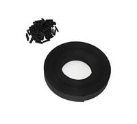 Kit de lamelles occultantes PVC noires L.60 M pour panneau grillagé