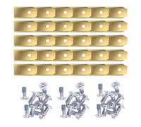 Kit De Lames De Coupe for Tondeuse À Gazon 30 Pièces, Compatible Avec Segway, Compatible Avec Navimow, Lames De Rechange for Tondeuse À Gazon Intelligente Équipées De Vis 35 X 18 X 0,9 Mm(Gold 1set)