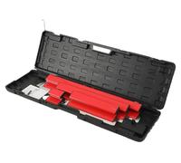 Kit de lames de lissage pour cloisons sèches - Kit de spatules avec manche télescopique - Lames de 25/40/60/80 cm - Manche de 90 à 200 cm - Sac de transport - Pour une finition lisse
