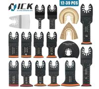 Kit de lames de scie oscillantes en carbure de dent japonais, 10 à 39 pièces, lames multi-outils oscillantes à bord d'arc, coupe précise pour le bois, le PVC et le fer 50Pcs New Set