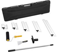 Kit de lames pour joints de cloisons sèches SucceBuy, comprenant des lames de 7, 10, 14, 16 et 24 pouces + un manche télescopique de 34 à 81,6 pouces, lames en acier inoxydable