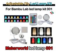 Kit de lampe à LED réglable pour laboratoire Bambu, blanc froid chaud sans coque de lampe, pièces de matériel de bricolage, modèle 001 Light Stripe-5M