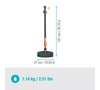 Kit de lavage avec brosse souple Cleansystem pour les surfaces sensibles - GARDENA - 18826-20