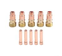Kit de lentilles à gaz STUBBY TIG 17GL116, 10N23S Colliers de serrage 1/16" 1,6 mm, lot de 10 accessoires de soudage, convient pour les torches de soudage WP-17 / WP-18 / WP-26