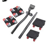 Kit de levage de meubles, capacité de charge de 400 kg, poids léger de 1,5 kg, barre de levage de 34 cm x 8 cm, tige de rallonge de 32,5 cm, plateforme à roulettes de 11 cm x 11 cm x 4,5 cm