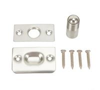 Kit de loquet de porte en acier inoxydable avec loquet à bille à ressort et gâche pour portes invisibles ou sans loquet