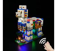 Kit de lumière LED à commande vocale pour Lego 21188 Minecraft Le village des lamas (pas un modèle Lego), Kit d'éclairage de décoration pour Minecraft Lego Le village des lamas Cadeau créatif