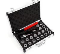 Kit de mandrin de serrage ER32 - MT2/MK2 M10 - 21 pièces - Pour perçage, taraudage et machines de fraisage CNC