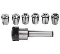 Kit de mandrins de serrage MT3 ER32 M12 comprenant un support et 9 mandrins de serrage