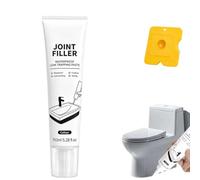 Kit de mastic de jointoiement étanche multi-usage (150 ml) avec spatule - Mastic blanc à séchage rapide pour joints des carrelage, salle des bain, évier, WC et fenêtres (1pc)