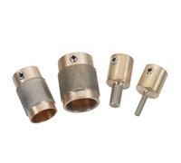 Kit de Meules Diamant 4 Pcs 1 Po 3/4 Po 1/4 Po 1/8 Po Cuivre