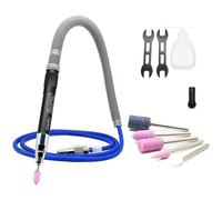 Kit de meuleuse à air comprimé 1/8" Mini crayon polissage outil de coupe Crayon pneumatique Le Grinder, pour meulage et polissage de précision, 65000 tr/min