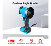 Kit de meuleuse d'angle sans fil, mini-meuleuse d'angle électrique sans balais à 14 000 tr/min avec 4 disques de coupe, outil de coupe portatif pour le métal, le bois, le carrelage et les surfaces nue