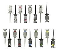Kit de micro grip fils VOLTCRAFT enfichable 0.64 mm CAT I noir, rouge, marron, vert, jaune, violet, bleu, blanc, gris