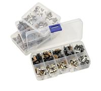 Kit de Micro interrupteurs coulissants, 1 boîte, 1P2T SPDT, 3 broches, 2 Positions, montage sur PCB DIP, interrupteur à bascule marche-arrêt, 2/3/4/5/6/7MM, 50V, 0,5a B-40Pcs
