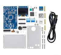 Kit de mini oscilloscope monocanal 0-30 V pour écran OLED alimenté par USB pratique de soudure électronique (kit + étui en acrylique)
