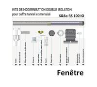 Kit de modernisation pour fenêtre coffre tunnel et menuisé TRADI S&SO RS100 io SOMFY - 1030139.