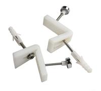Kit de montage au sol pour cuvette WC avec vis en forme de L pour installation coudée sur bidet et lavabo semi-piédestal