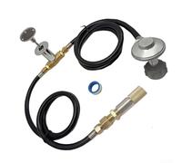 Kit de montage de raccord de tuyau pour système de commande de valve, kit de connecteur de brûleur 150 000 BTU avec tuyau de raccordement de 60 pouces, régulateur de pression 0-30 PSI, valve e