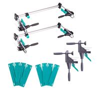 Kit de montage d'encadrements de porte wolfcraft « PRO » 12 pièces - Kit complet pour le montage de portes, comprenant des serre-joints, des entretoises d'encadrement et des cales de compensation