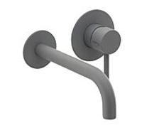 Herzbach Ensemble de montage final Deep Grey 23.203754. 2000 .06 210 mm, encastré mitigeur lavabo , gris mat