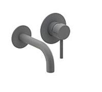Herzbach Ensemble de montage final Deep Grey 23.203756. 2000 .06 160 mm, encastré mitigeur lavabo , gris mat