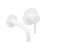 Herzbach Ensemble de montage final Deep White 23.203756. 2000 .07 160mm, mitigeur lavabo encastré, blanc mat