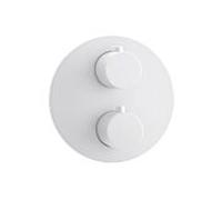 Herzbach Ensemble de montage final Deep White 23.500550. 2000 .07 pour 1 Verbraucher , thermostat encastré, blanc mat